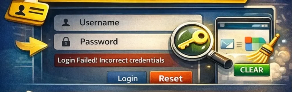 Double-Check Login Credentials