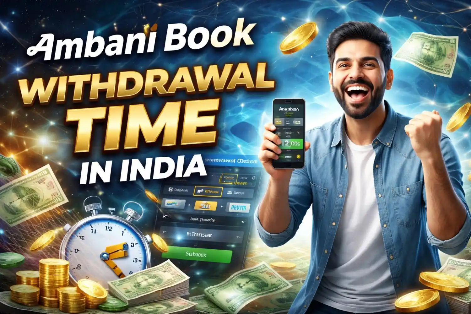 Ambani Book Withdrawal Time in India